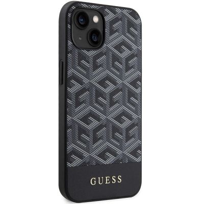 4. Guess GCube Stripes MagSafe Hülle für iPhone 15 / 14 / 13 – Schwarz
