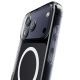 4. Puro Impact Clear D3O TPU+PC Hülle kompatibel mit MagSafe für iPhone 17 Pro - Transparent