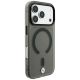4. BMW Logo-Schutzhülle mit mattierter IML-Oberfläche und Metalllogo (MagSafe) für iPhone 18 Pro Max / 17 Pro Max – Grau