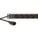 7. Digitus DN-95437 PDU 9-fach Steckdose 1HE Schwarz, Silber