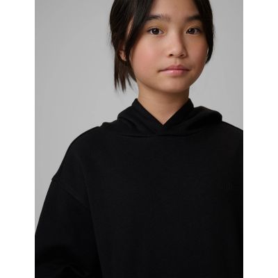 6. Lockerer Mädchen-Sweatshirt mit Kapuze 4F 4FJRMM00TSWSF2714-20S