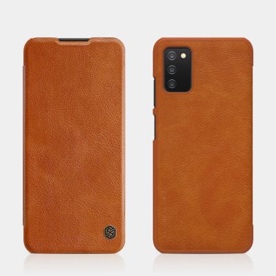 16. Nillkin Qin Lederholsterhülle für Samsung Galaxy A03s rot