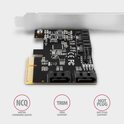 5. Axagon PCES-SA4X4 Interner SATA-Adapter