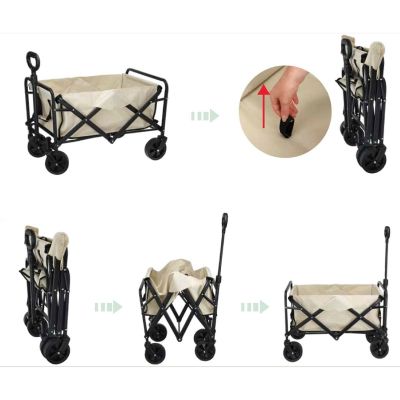 18. Faltbarer Reise- und Strandwagen 71 x 50 x 48 cm mit Griff Redcliffs