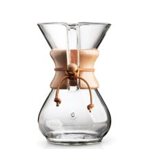 Klassische Kaffeemaschine + 6 Tassen CHEMEX