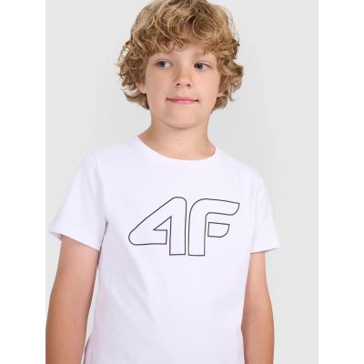 4. Bedrucktes Jungen-T-Shirt 4F Junior 4FJWMM00TTSHM2331-10S