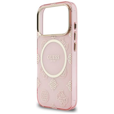 6. Guess IML Peony Dot MagSafe Hülle für iPhone 17 Pro – pink