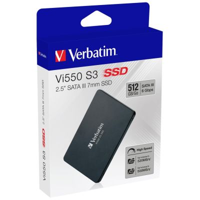 3. Verbatim VI550 S3 49352 SSD-Laufwerk (512 GB; 2,5 Zoll; SATA III)