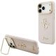 Guess Grained Big 4G & Stand Camera Case für iPhone 17 Pro Max - Pink