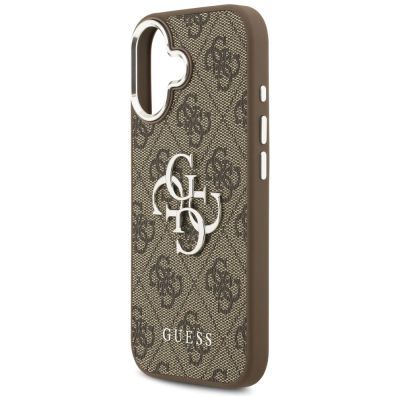 6. Guess 4G Big 4G Classic Logo Hülle für iPhone 17 - Braun und Silber