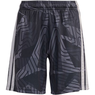 2. adidas Tiro 26 Competition Torwartshorts für Kinder, Schwarz und Grau, KC5468