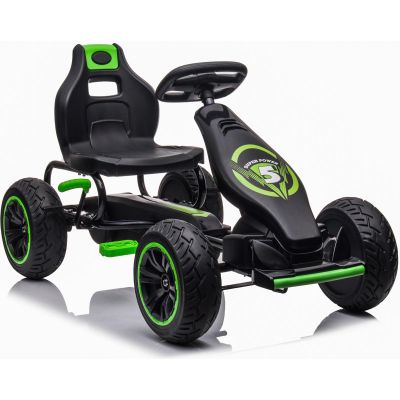 12. ENERO 18 PEDAL GO-KART SCHWARZ UND GRÜN