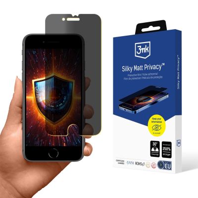 Blickschutzfolie Matt 3mk Silky Matt Privacy für Apple iPhone SE 2022