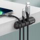 3. Vention 5-Port Kabelorganizer 2er-Pack Schwarz