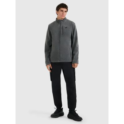 6. Herren-Fleecejacke Regular Fit mit Stehkragen 4F 4FRMM00TFLEM435-23M