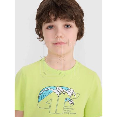 2. T-Shirt 4F Jr 4FJWSS25TTSHM1917-45S