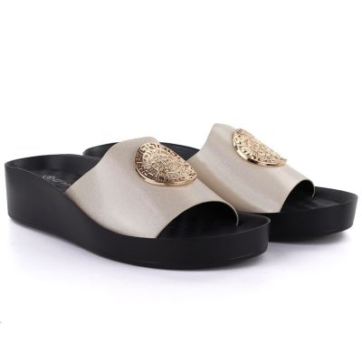 4. Potocki 43326 Damen-Plateau-Flip-Flops in Gold