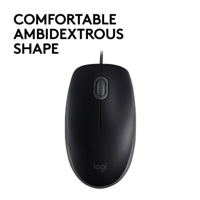 4. Logitech 910-005508 Maus (Optisch; 1000 DPI; Schwarz)