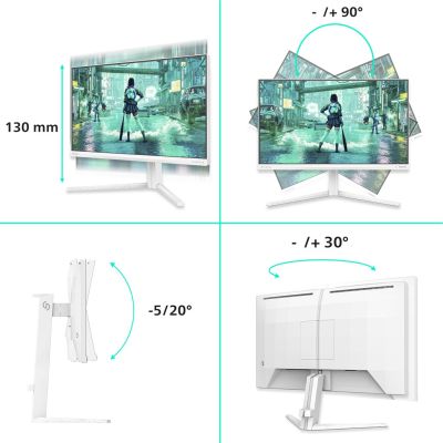 3. Philips Evnia 3000 24M2N3201P/00 Computermonitor 60,5 cm (23,8 Zoll) 1920 x 1080 Pixel Full HD LCD Weiß