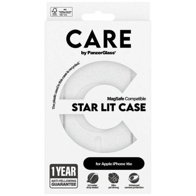 3. CARE by PanzerGlass Flagship Urban Combat StarLight White MagSafe iPhone 16e Hülle - Durchsichtig