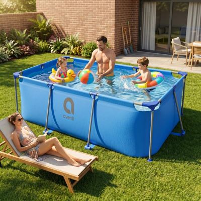 5. Rechteckiger Rahmenpool 300x207x66CM 17771V01