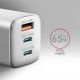 2. Axagon ACU-DPQ65W Universelles Ladegerät für Mobilgeräte, Weiß, AC-Schnellladefunktion, intern