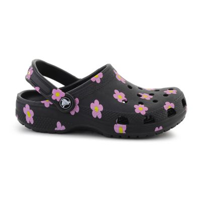4. CROCS CLASSIC FLOWER CLOG K SCHWARZ 212670-001