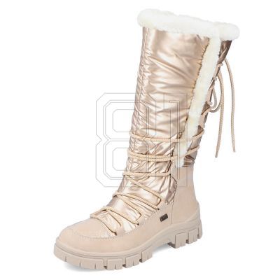 6. Rieker W RKR640 wasserdichte hohe Schneestiefel beige