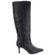 2. Damen-Lederstiefel mit hohem Absatz, gefüttert, schwarz, Big Star UU274497