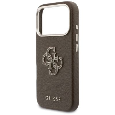 6. Guess FW Resin Logo Hülle für iPhone 17 Pro - braun