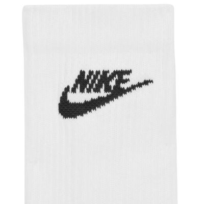3. Nike Everyday Elevated Socken, 3 Paar, Weiß, IH8522 901