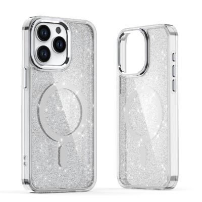 Glitter Case mit MagSafe für Samsung Galaxy A16 5G - Weiß