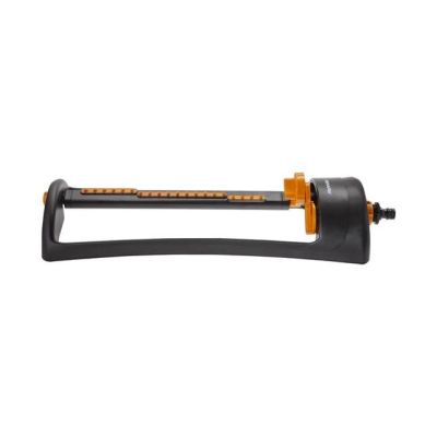 Fiskars 1023661 Gartensprenger Metall Schwarz, Orange