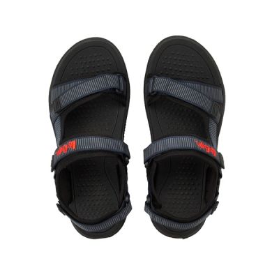 5. Lee Cooper Herrenschuhe Klettverschluss-Sandalen für den Sommerstrand, hellblau/schwarz