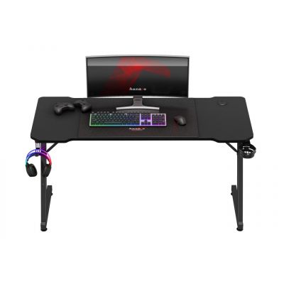 4. Huzaro Hero 3.3 Schwarzer Gaming-Schreibtisch