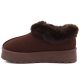 3. Braune Big Star Plateau-Schneestiefel für Damen mit Fellbesatz UU274203