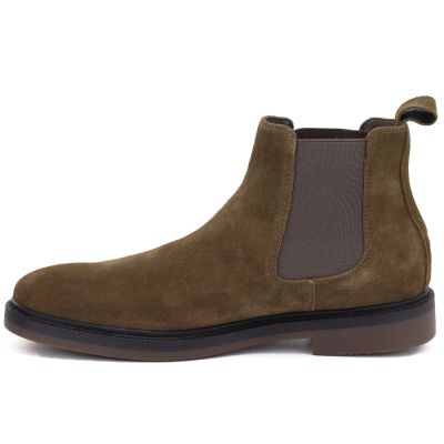7. Herren-Chelsea-Boots aus Leder, Khaki, Big Star UU174277