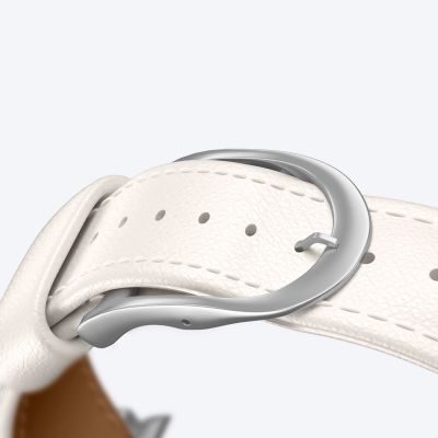 6. AmazingThing Class Band Lederarmband für Apple Watch 45 / 46 / 49 mm - Hellbeige