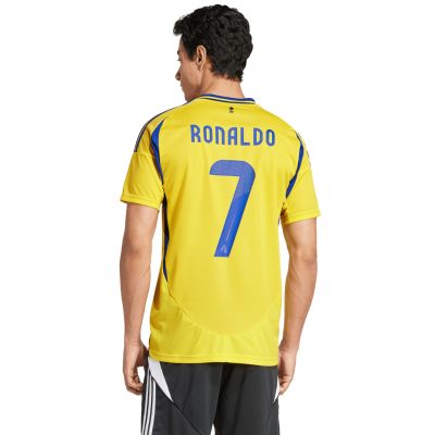 4. adidas Al Nassr FC 24/25 Ronaldo Home Herren-Trikot, gelb, JP0459