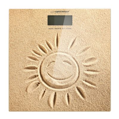 6. Esperanza Sunshine EBS006 Badezimmerwaage (Sandfarbe)