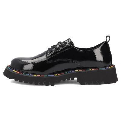 3. Damenschuhe aus Lackleder, schwarz, Filippo DP8341