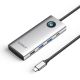 Orico PW11 8-in-1 USB-C Dockingstation (2x USB-A 3.0, 1x USB-A 2.0, 1x USB-C 3.0, 1x USB-C PD 100W, 1x HDMI 4K 60Hz, 1x VGA 1080p 60Hz, 1x RJ45 Gigabit Ethernet) – Silber