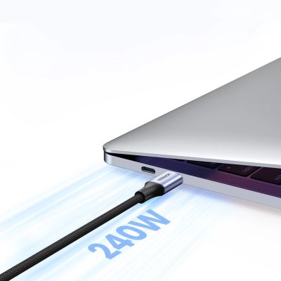 8. Ugreen US535 USB-C / USB-C PD-Kabel 240W 5A 1m - Grau