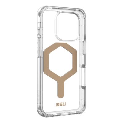 UAG Plyo Magsafe Schutzhülle für iPhone 16 Pro, kompatibel mit MagSafe (Eis/Gold)