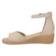 3. Damen-Keilsandalen aus Leder, beige, Filippo DS7635