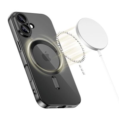 2. Tech-Protect MagFlex MagSafe Case für iPhone 17 - Transparent Schwarz