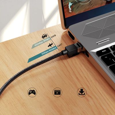 3. Ugreen NW150 80425 Ethernet RJ45 Cat 7 10 Gbit/s Kabel 5 m – Schwarz