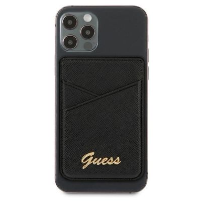2. Guess Saffiano MagSafe Geldbörse - Schwarz