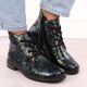 30. Damen-Lackstiefeletten in grüner Kroko-Optik Rieker 71205-90