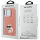 8. Karl Lagerfeld IML Aquarelle Choupette & Logo iPhone 16 Pro Hülle – Rosa